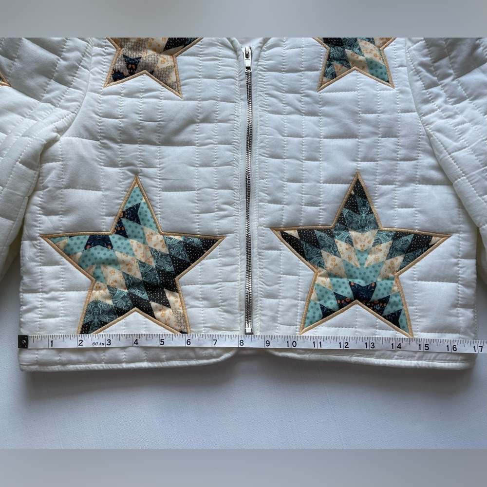 Blue b Women's Star Embroidered Quilted Jacket - Picture 8 of 11
